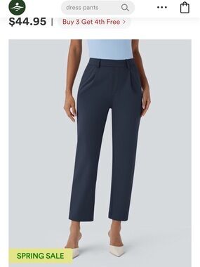 Halara Flex™ DayStretch High Waisted Pocket Ankle Length Tapered Work Pants
